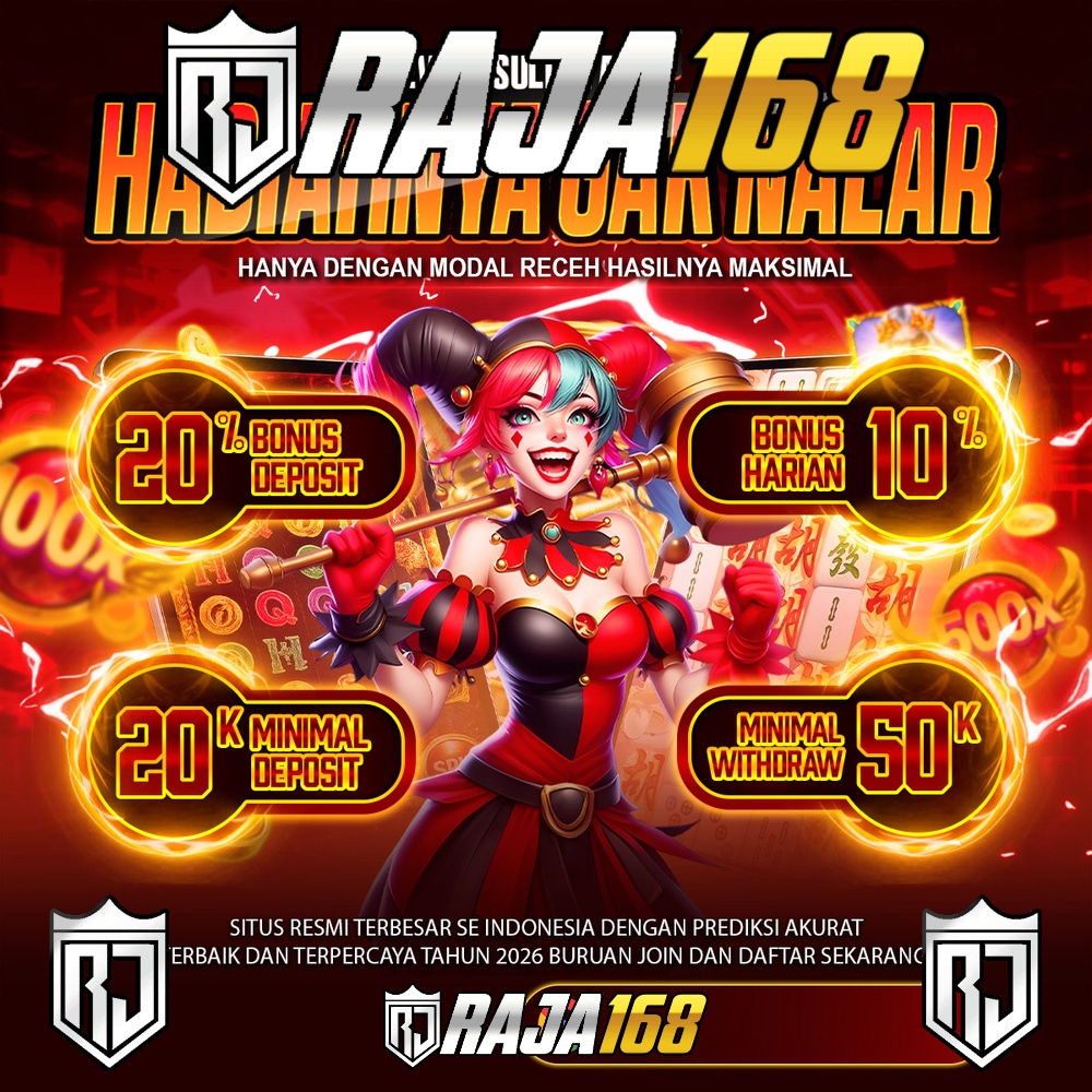 RAJA168: Situs Resmi Link Slot Gampang Jackpot Besar Provider Slot77 Terpercaya